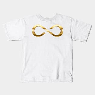 Gold Infinity Symbol For Autism Kids T-Shirt